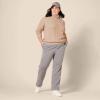 imageAmazon Essentials Womens Fisherman Cable Turtleneck Sweater Available in Plus SizeTaupe Heather