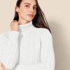 imageAmazon Essentials Womens Fisherman Cable Turtleneck Sweater Available in Plus SizeWhite