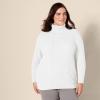 imageAmazon Essentials Womens Fisherman Cable Turtleneck Sweater Available in Plus SizeWhite