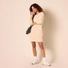 imageAmazon Essentials Womens Fleece Blouson Sleeve Boatneck Sweatshirt Dress Available in Plus SizeBeige