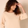 imageAmazon Essentials Womens Fleece Blouson Sleeve Boatneck Sweatshirt Dress Available in Plus SizeBeige