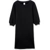 imageAmazon Essentials Womens Fleece Blouson Sleeve Boatneck Sweatshirt Dress Available in Plus SizeBlack