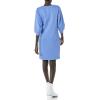 imageAmazon Essentials Womens Fleece Blouson Sleeve Boatneck Sweatshirt Dress Available in Plus SizeBlue Heather