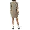 imageAmazon Essentials Womens Fleece Blouson Sleeve Boatneck Sweatshirt Dress Available in Plus SizeCamel Cheetah