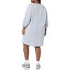 imageAmazon Essentials Womens Fleece Blouson Sleeve Boatneck Sweatshirt Dress Available in Plus SizeGrey Heather