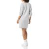 imageAmazon Essentials Womens Fleece Blouson Sleeve Boatneck Sweatshirt Dress Available in Plus SizeGrey Heather