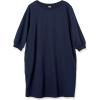 imageAmazon Essentials Womens Fleece Blouson Sleeve Boatneck Sweatshirt Dress Available in Plus SizeNavy