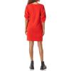 imageAmazon Essentials Womens Fleece Blouson Sleeve Boatneck Sweatshirt Dress Available in Plus SizeRed