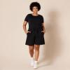 imageAmazon Essentials Womens Fleece High Rise Bermuda Shorts Plus Size AvailableBlack
