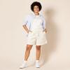 imageAmazon Essentials Womens Fleece High Rise Bermuda Shorts Plus Size AvailableEggshell White