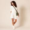 imageAmazon Essentials Womens Fleece High Rise Bermuda Shorts Plus Size AvailableEggshell White