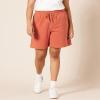 imageAmazon Essentials Womens Fleece High Rise Bermuda Shorts Plus Size AvailableTerracotta