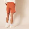 imageAmazon Essentials Womens Fleece High Rise Bermuda Shorts Plus Size AvailableTerracotta