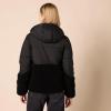 imageAmazon Essentials Womens FullZip Sherpa Fleece Hooded Puffer JacketBlack