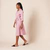 imageAmazon Essentials Womens Georgette Long Sleeve Midi Length Shirt DressMauve