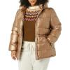 imageAmazon Essentials Womens Heavyweight Quilted Hooded Puffer Winter Jacket with Adjustable WaistMetallic Taupe