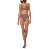 imageAmazon Essentials Womens High Waist High Leg Bikini BottomBrick Red Leopard