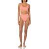 imageAmazon Essentials Womens High Waist High Leg Bikini BottomCoral Pink