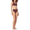 imageAmazon Essentials Womens High Waist High Leg Bikini BottomDeep Brown