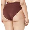 imageAmazon Essentials Womens High Waist High Leg Bikini BottomDeep Brown