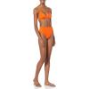 imageAmazon Essentials Womens High Waist High Leg Bikini BottomOrange