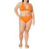 imageAmazon Essentials Womens High Waist High Leg Bikini BottomOrange