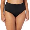 imageAmazon Essentials Womens High Waist High Leg Bikini BottomWashed Black