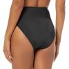 imageAmazon Essentials Womens High Waist High Leg Bikini BottomWashed Black