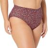 imageAmazon Essentials Womens High Waist Swim Bottom Available in Plus SizeBrick Red Leopard
