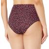 imageAmazon Essentials Womens High Waist Swim Bottom Available in Plus SizeBrick Red Leopard