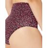 imageAmazon Essentials Womens High Waist Swim Bottom Available in Plus SizeBrick Red Leopard