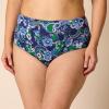 imageAmazon Essentials Womens High Waist Swim Bottom Available in Plus SizeDeep Blue Paisley