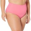 imageAmazon Essentials Womens High Waist Swim Bottom Available in Plus SizeHot Pink