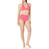 imageAmazon Essentials Womens High Waist Swim Bottom Available in Plus SizeHot Pink