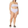 imageAmazon Essentials Womens High Waist Swim Bottom Available in Plus SizeLavender