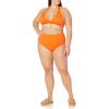 imageAmazon Essentials Womens High Waist Swim Bottom Available in Plus SizeOrange