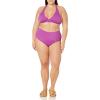 imageAmazon Essentials Womens High Waist Swim Bottom Available in Plus SizeViolet