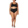 imageAmazon Essentials Womens High Waist Swim Bottom Available in Plus SizeWashed Black