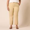 imageAmazon Essentials Womens HighRise RegularFit AnkleLength TaperedLeg Khaki PantTan