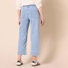 imageAmazon Essentials Womens HighRise RegularFit AnkleLength WideLeg JeanLight Wash