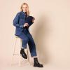 imageAmazon Essentials Womens HighRise RegularFit AnkleLength WideLeg JeanMedium Wash