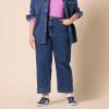 imageAmazon Essentials Womens HighRise RegularFit AnkleLength WideLeg JeanMedium Wash