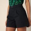 imageAmazon Essentials Womens HighRise RelaxedFit Aline Elastic Back ShortBlack