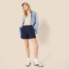 imageAmazon Essentials Womens HighRise RelaxedFit Aline Elastic Back ShortNavy
