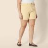 imageAmazon Essentials Womens HighRise RelaxedFit Aline Elastic Back ShortTan