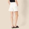 imageAmazon Essentials Womens HighRise RelaxedFit Aline Elastic Back ShortWhite