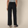 imageAmazon Essentials Womens HighRise RelaxedFit FullLength Wide Leg Cargo Khaki PantBlack