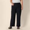 imageAmazon Essentials Womens HighRise RelaxedFit FullLength Wide Leg Cargo Khaki PantBlack