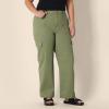 imageAmazon Essentials Womens HighRise RelaxedFit FullLength Wide Leg Cargo Khaki PantDark Olive