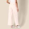 imageAmazon Essentials Womens HighRise RelaxedFit FullLength Wide Leg Cargo Khaki PantLight Pink